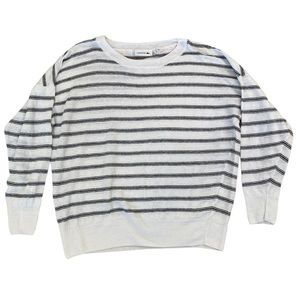 Striped White and Black Sweater